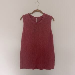 Rust Chunky Knit Sweater Vest NWOT